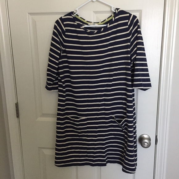 Boden Dresses & Skirts - BODEN Size 12 Blue Stripe 3/4 Sleeve tunic dress